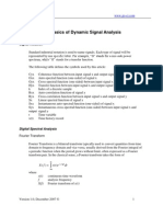 Dynamic Signal Analysis Basics