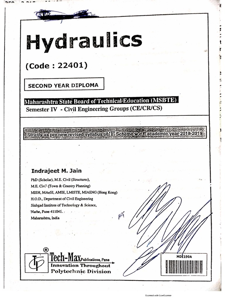 Hydraulics Book PDF