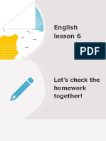 English lesson 6