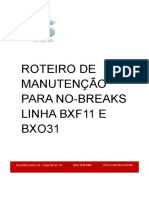 CS Eletro Roteiro Treinamento Manutenção BXF11 e BXO31 Rev0