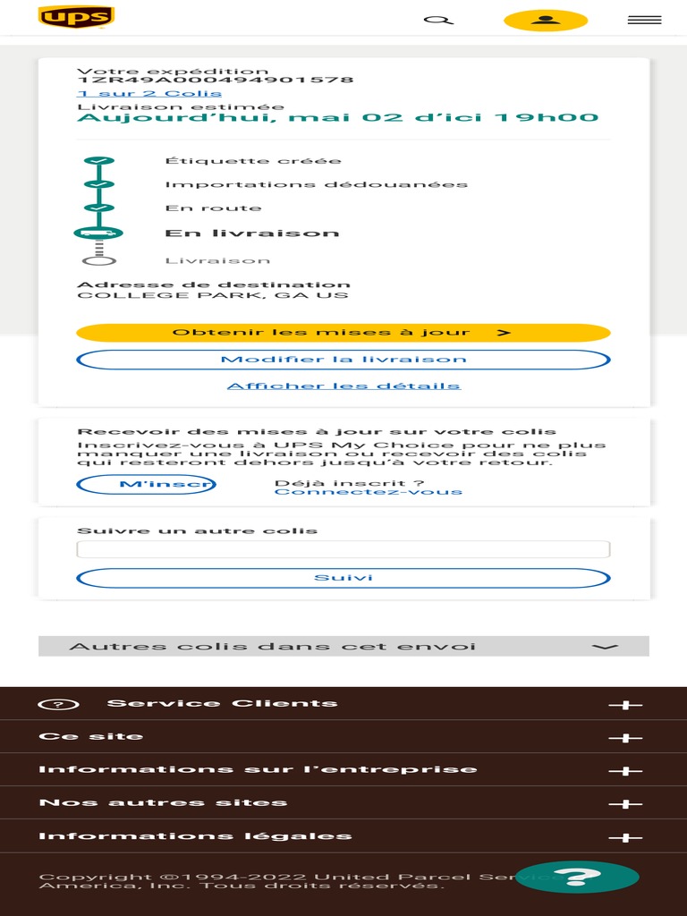 Suivi UPS France 4 PDF