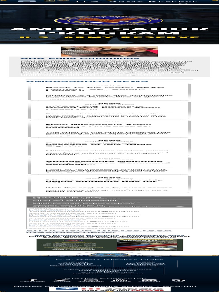 Ambassador Program | PDF | Military