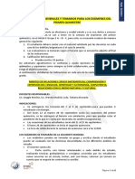 Indicaciones Generales y Temarios para Exámenes Del Primer Quimestre - Grupo 4 Años