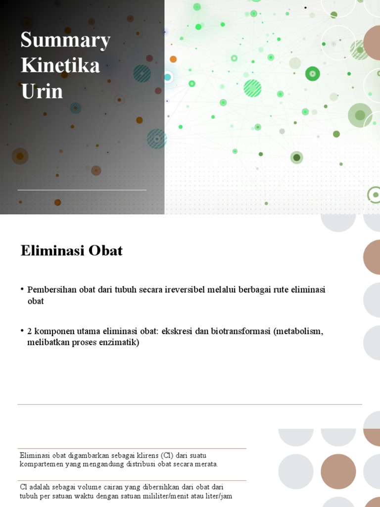 Kinetika Eliminasi Obat dan Klirens Ginjal | PDF | Sains & Matematika