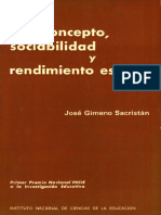 Autoconcepto Sociabilidad y Rendimiento Escolar GIMENO SACRISTAN Jose