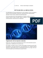 Las matemáticas en la biología y la naturaleza