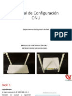 Manual de configuracion ONU DIXON WIFI GPON ONU 4PORT RF - Ingenieria Cable Vision Peru