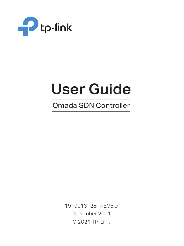 1910013128-Omada SDN Controller User Guide 5.0 (Windows&Linux) | PDF ...