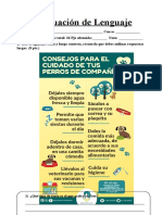 Evaluación de Lenguaje: 4to Basico