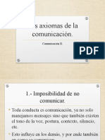 Los Axiomas de La Comunicación