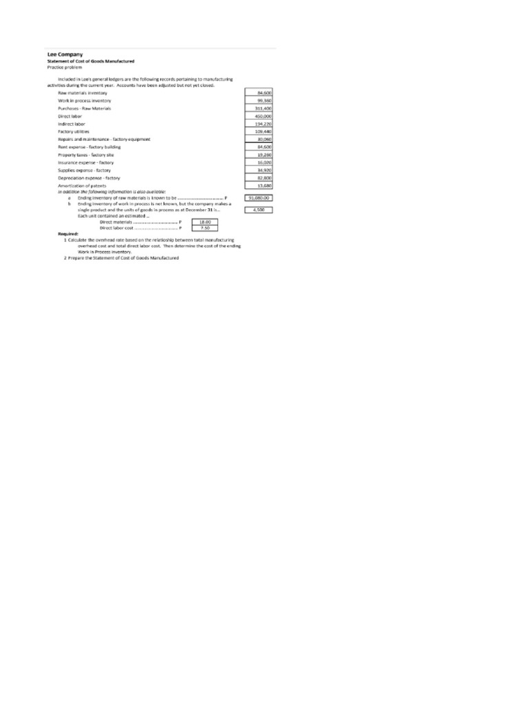 Cost of Accounting (Pre-Test) | PDF | Expense | Inventory