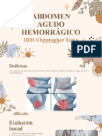 Exposición IRM - Abdomen Agudo Hemorrágico