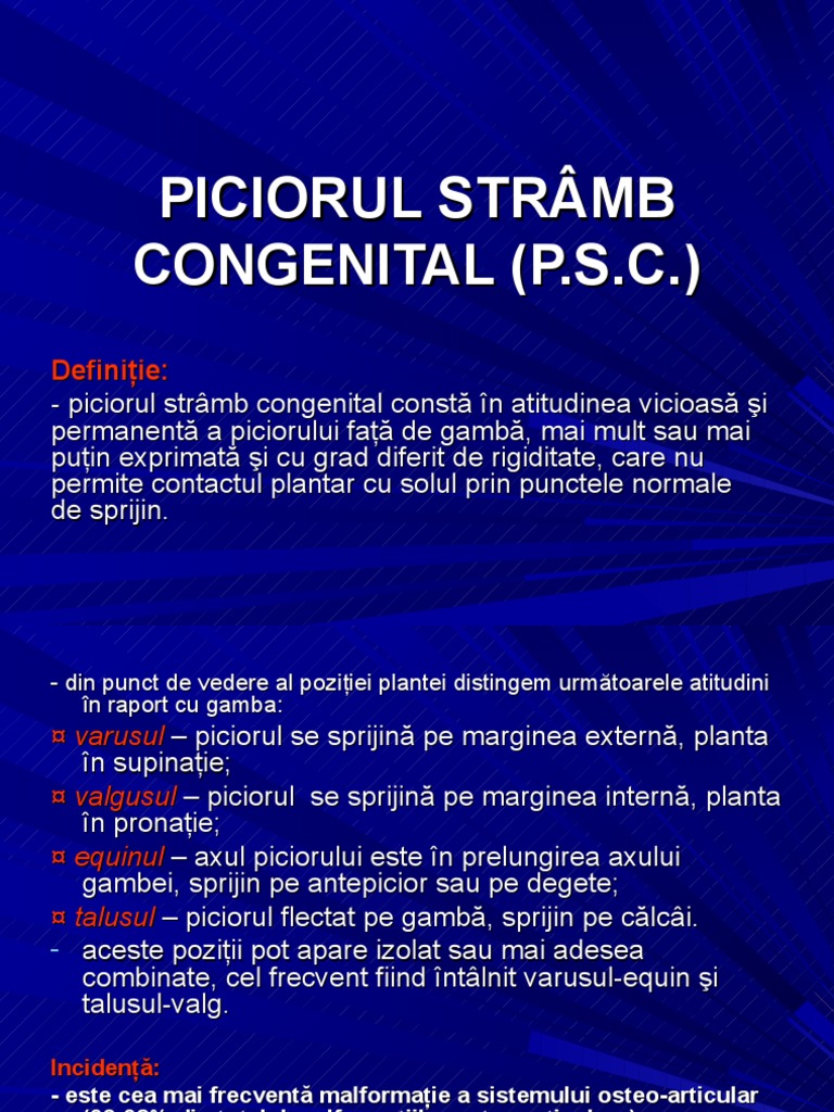 Piciorul Strâmb Congenital | PDF