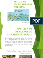 POLITICA DE DESARROLLO AGRARIO INTEGRAL