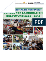 Plan Nacional de Formación Juntos Por La Educación Del Futuro 2022 - 2030 Documento Base 26-09-2022