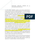 Documento Cambio Domicilio de Firma Personal.