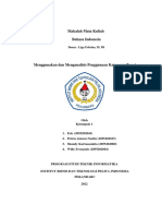 Makalah Bahasa Indonesia 6 (Menggunakan Dan Menganalisis Penggunaan Kata Yang Tepat)