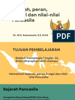 Sejarah, Peran, Fungsi Dan Nilai-Nilai Pancasila