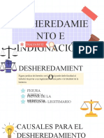 Indignación y Desheredamiento