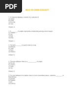 DBMS MCQ