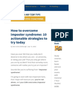 How To Overcome Imposter Syndrome - 10 Actionable Strategies To Try Today