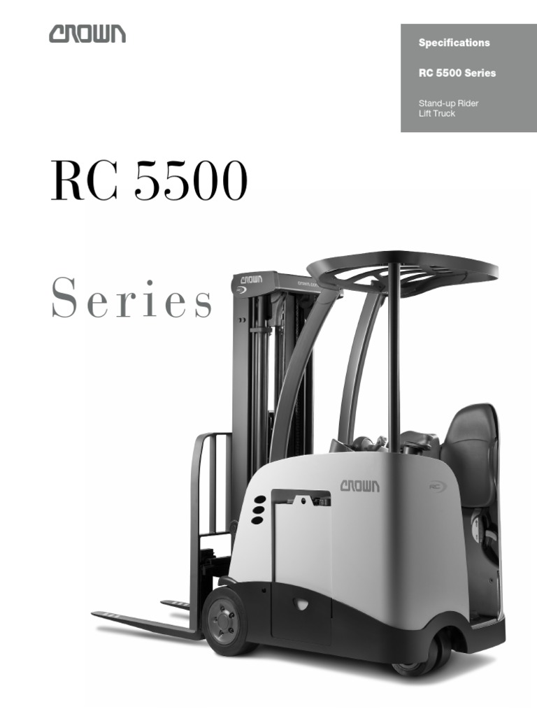 Crown Equipment RC 5500 Series Manual de Usuario PDF