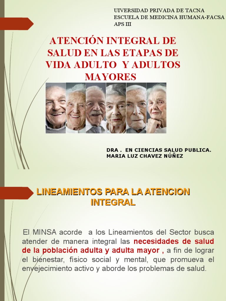 Atención Integral al Adulto Mayor | PDF | Vejez | Adultos