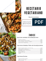 RECETARIO VEGETARIANO - Nta Camila Contreras e Isidora Huerta