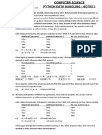 Python Data Handling Notes 3