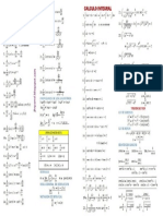 Formulario Derivadas Integrales