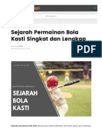 Sejarah Permainan Bola Kasti Singkat Dan Lengkap