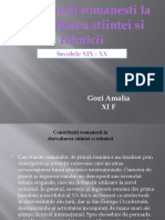 Contribuții Românești La Dezvoltarea Tehnicii Și Științei