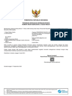 Pemerintah Republik Indonesia Perizinan Berusaha Berbasis Risiko NOMOR INDUK BERUSAHA: 9120307460351
