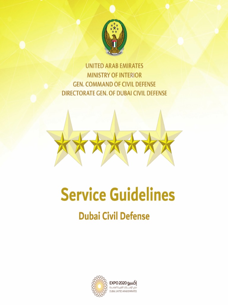 Dubai Civil Defense Service Guidelines | PDF | United Arab Emirates | Dubai