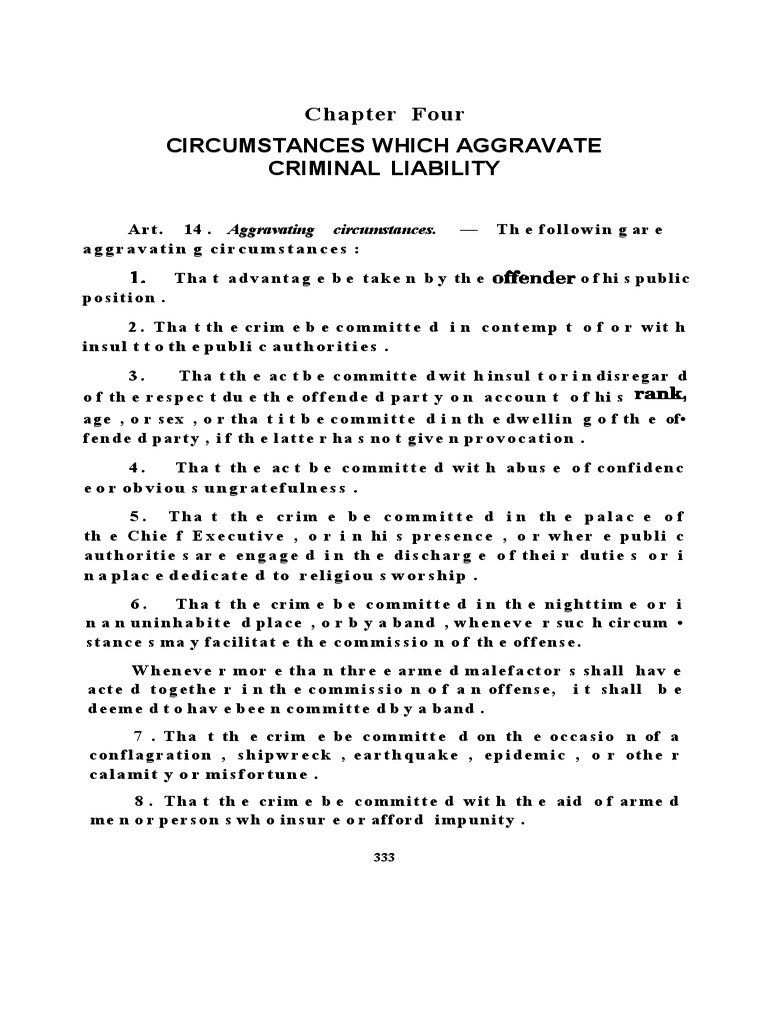 Articles 14 RPC (Reyes) | PDF