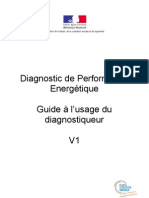 DPE - Guide À L'usage Du Diagnostiqueur