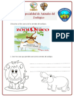 Especialidad-Animales Del Zoologico