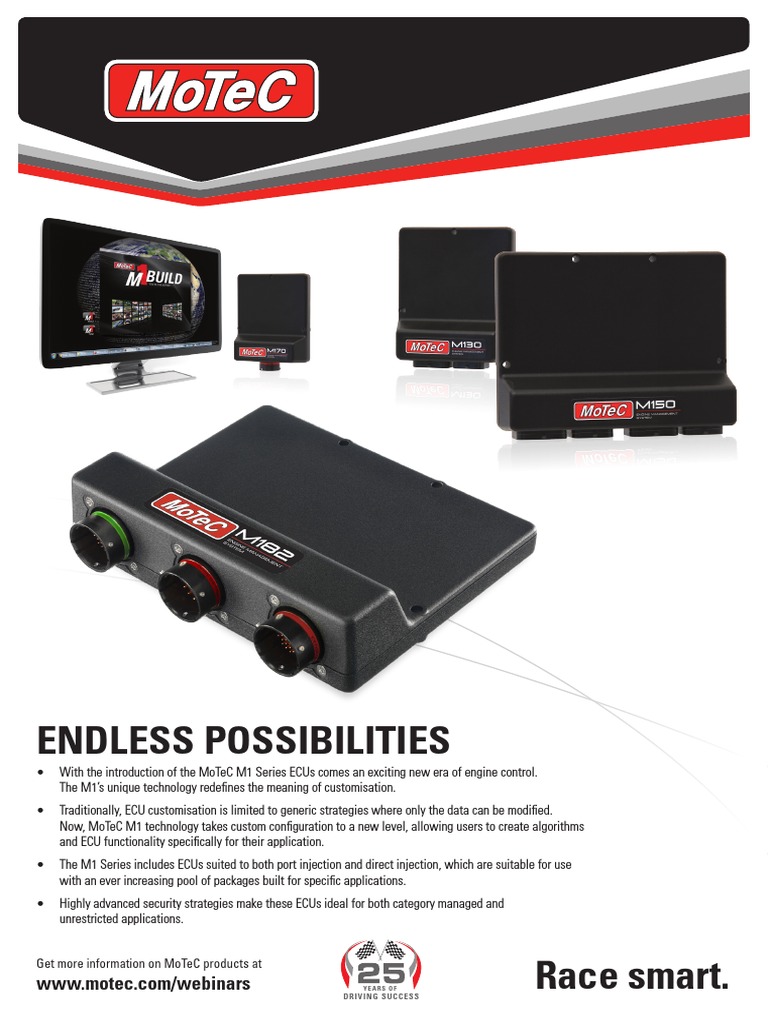 MoTeC Brochure M1 Series PDF Ignition System Application Software