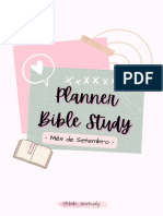 Planner Bible Study Setembro