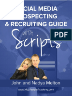 Social Media Prospecting and Recruiting Guide With Scrips