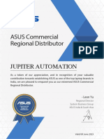 Asus Ja Certificate 2022-23