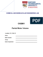 CH2801 C1 Partial Molar Volume