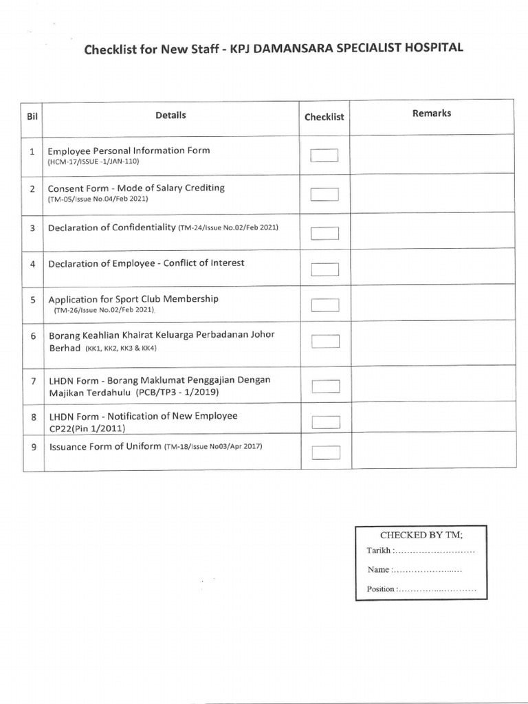Personal Data Form PDF