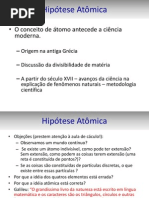 Aula 2 Hipótese Atômica