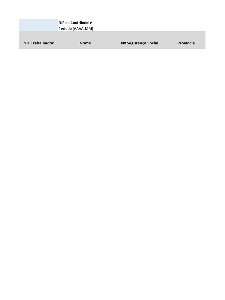 Template IRT A2.1 - Mapa de Remunerações | PDF