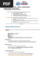 Oop-Prelim Lab Exam Activity