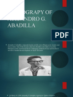 Bibliograpy of Alejandro G