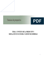 TEMA 1. Contexto de La Predicción y Simulación en Economía y Gestión de Empresas
