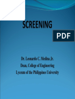 Screening Fundamentals and Applications