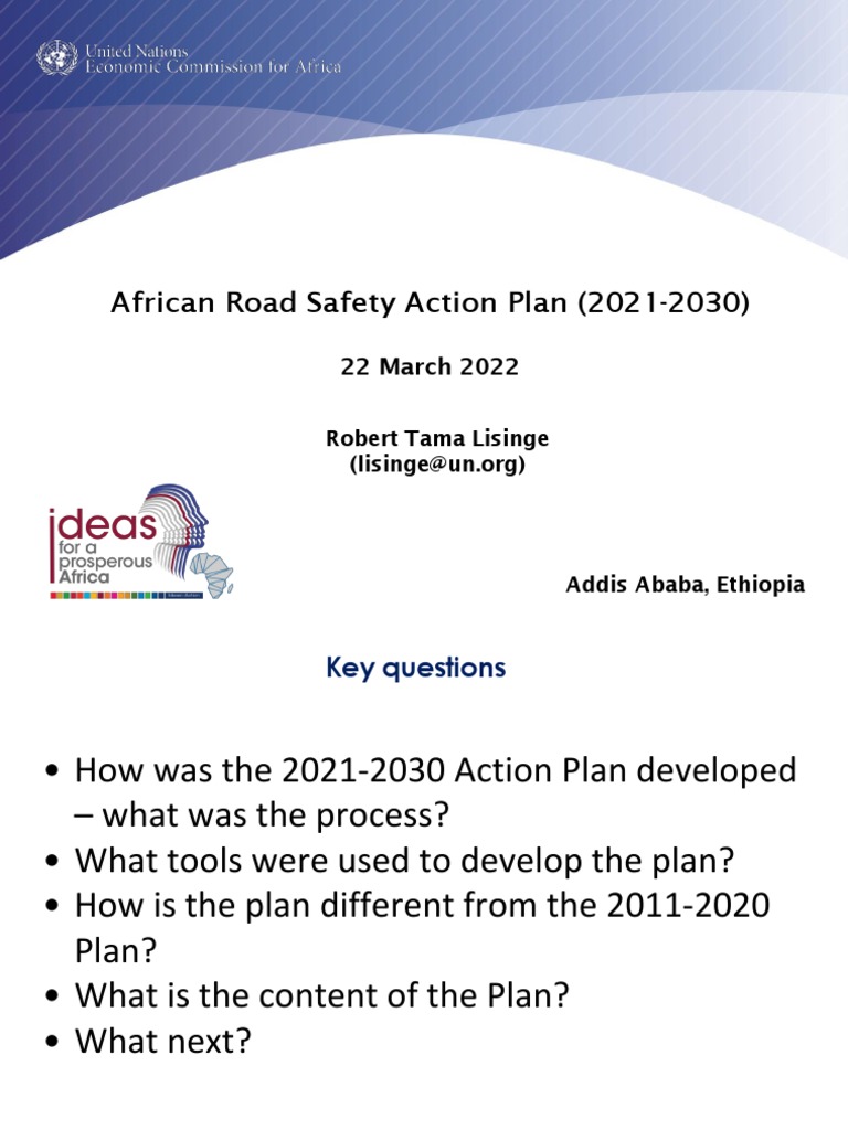 African Road Safety Action Plan 2021-2030 | PDF | Traffic Collision ...